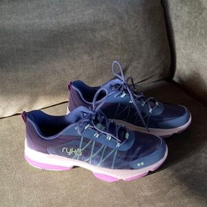 Ryka Women's Blue and Light Green Athletic Shoes